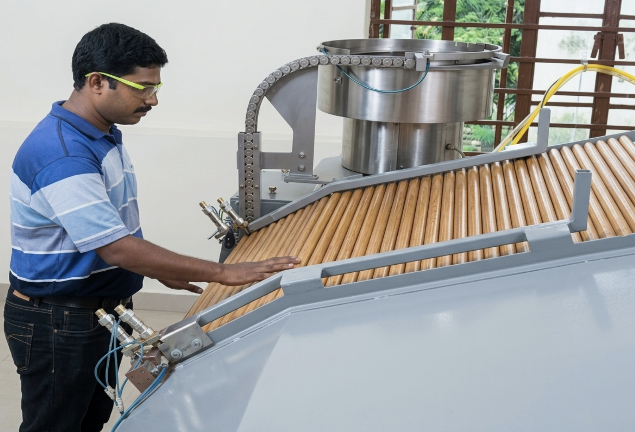 Green manufacturing machinery at Minco India